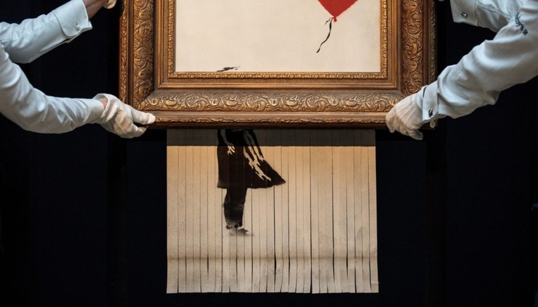 Banksy’s Shredded Artwork Will Hit Auction Yet Again