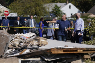 Biden tours flood-ravaged N.J., NYC, says infrastructure plan needed to deal with climate change