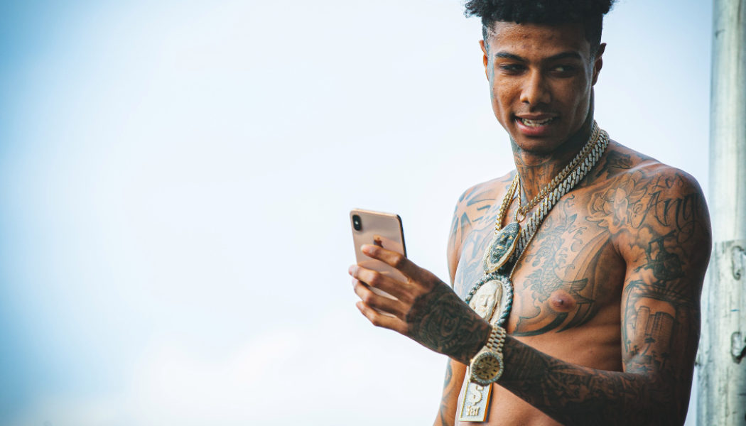 Blueface & His Team Caught On Video Putting Hands & Feet On Club Bouncer