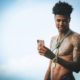 Blueface & His Team Caught On Video Putting Hands & Feet On Club Bouncer