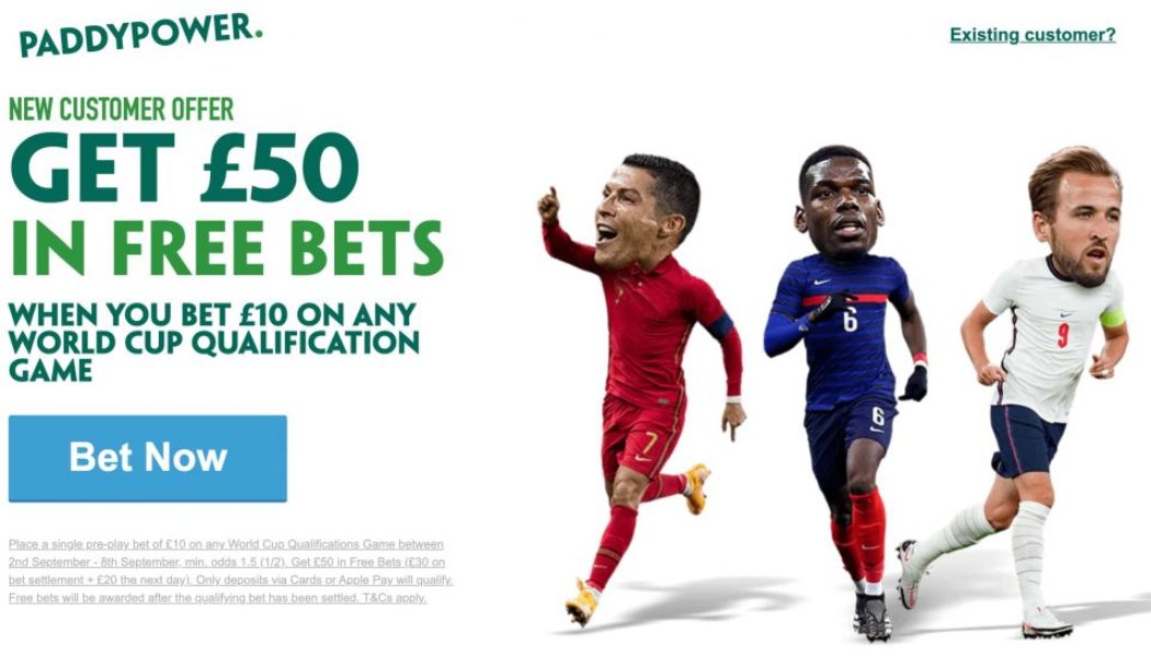 England vs Andorra Free Bets – How to make £190 on England on Sunday