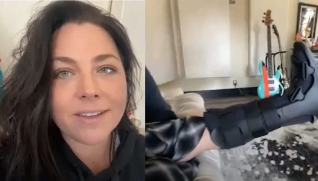 EVANESCENCE’s AMY LEE Twists Ankle In Hiking Fail