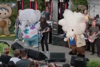 Foo Fighters Rock Out on Stage with Giant Mascots During Private Corporate Gig: Watch