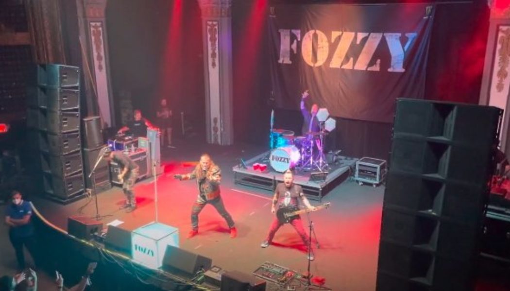 FOZZY Performs Without Guitarist RICH WARD For First Time Ever (Video)