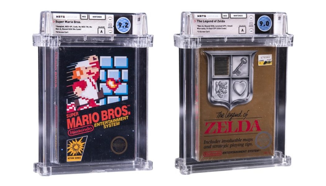 Goldin Auctions Lists Rare NES ‘The Legend of Zelda’ and ‘Super Mario Bros.’ Sealed Game Cartridges