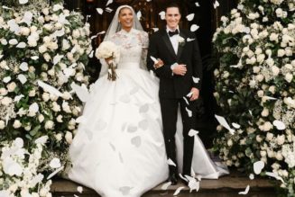 Jasmine Tookes’s Zuhair Murad Wedding Dress Is Inspired by Grace Kelly’s 1956 Bridal Gown