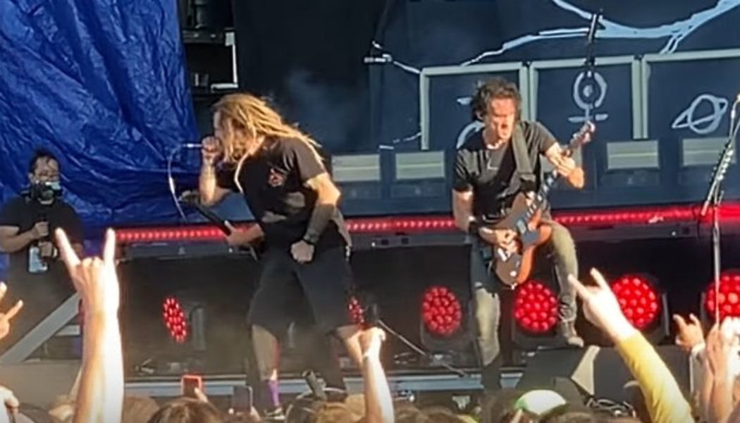 LAMB OF GOD’s RANDY BLYTHE Joins GOJIRA On Stage At KNOTFEST IOWA (Video)