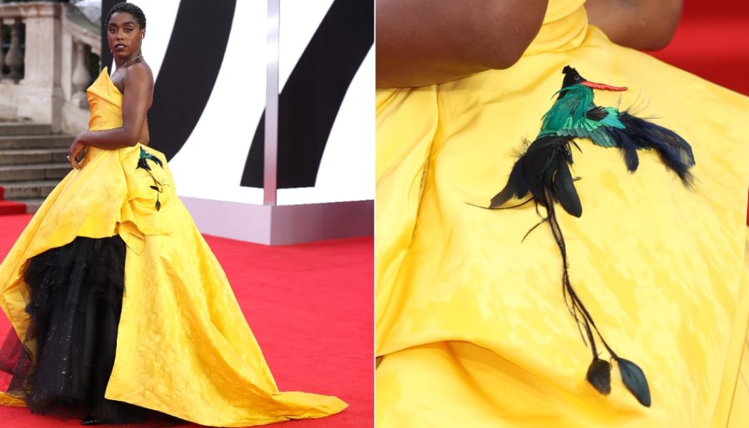 Lashana Lynch Reps Her Jamaican Heritage in a Vivienne Westwood Gown at the James Bond Premiere