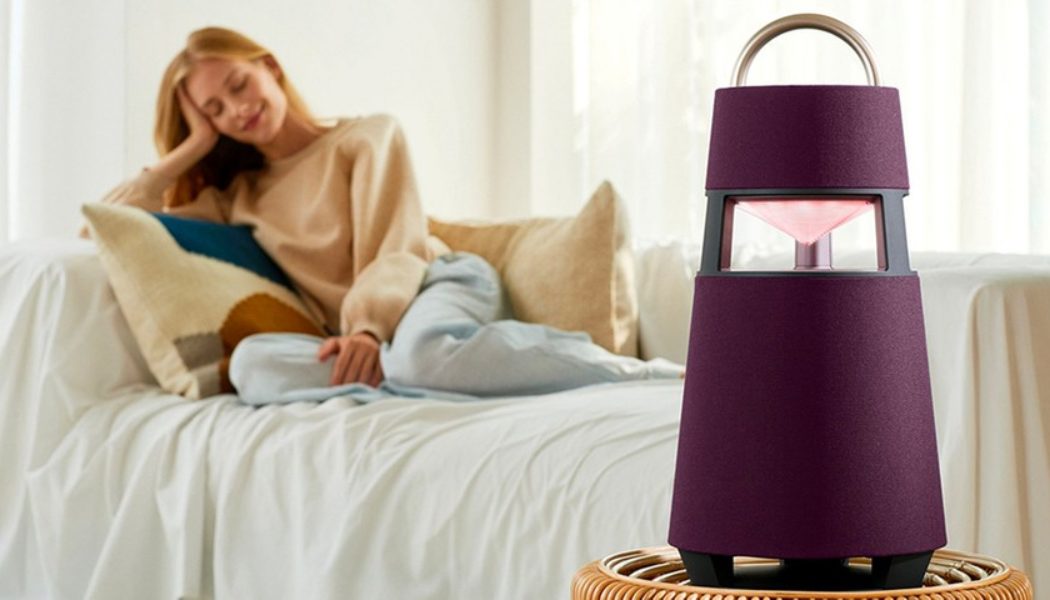 LG’s New XBoom 360 Lantern Speaker Emits Mood Lighting