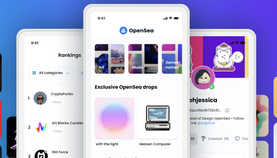 OpenSea has an app, but you can’t buy NFTs on it