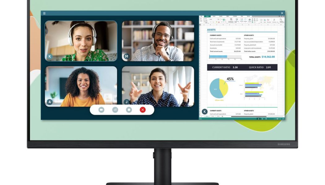 Samsung’s latest monitor has a pop-up webcam with Windows Hello support