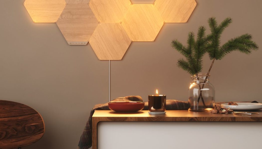 Save $50 on the Nanoleaf Elements wood-styled LED panels