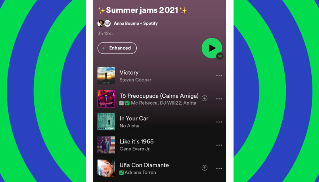 Spotify’s new ‘Enhance’ feature will spruce up your playlists with recommended songs