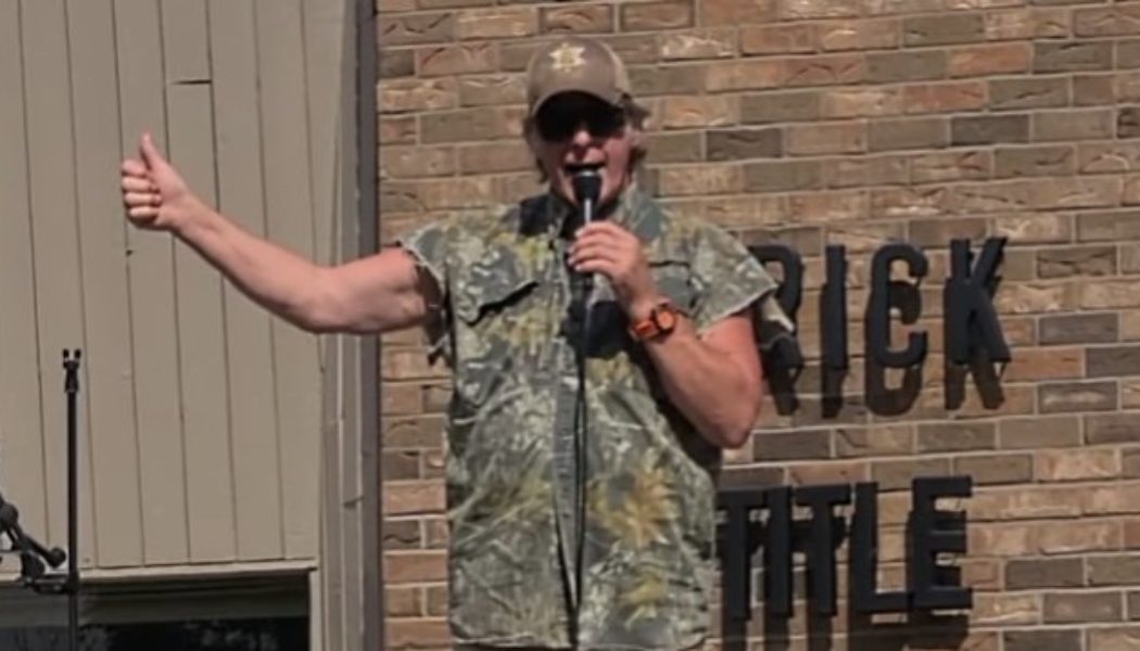 TED NUGENT Spars With Michigan Man Over ‘Black Lives Matter’ Comment During Rally (Video)