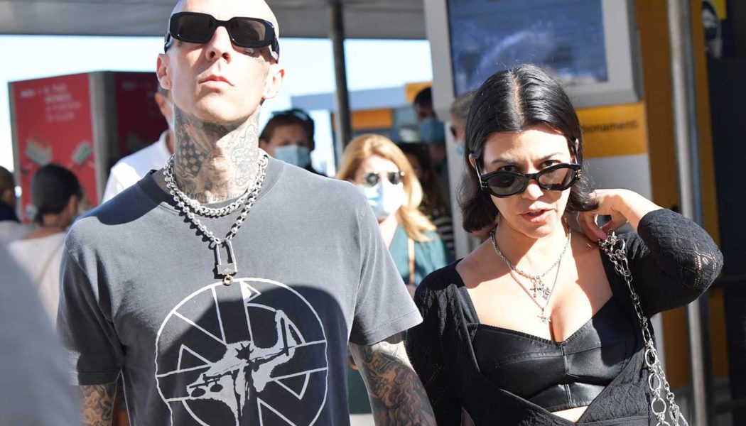 Travis Barker & Kourtney Kardashian Bring Their PDA to Paris: ‘Forever Isn’t Long Enough’