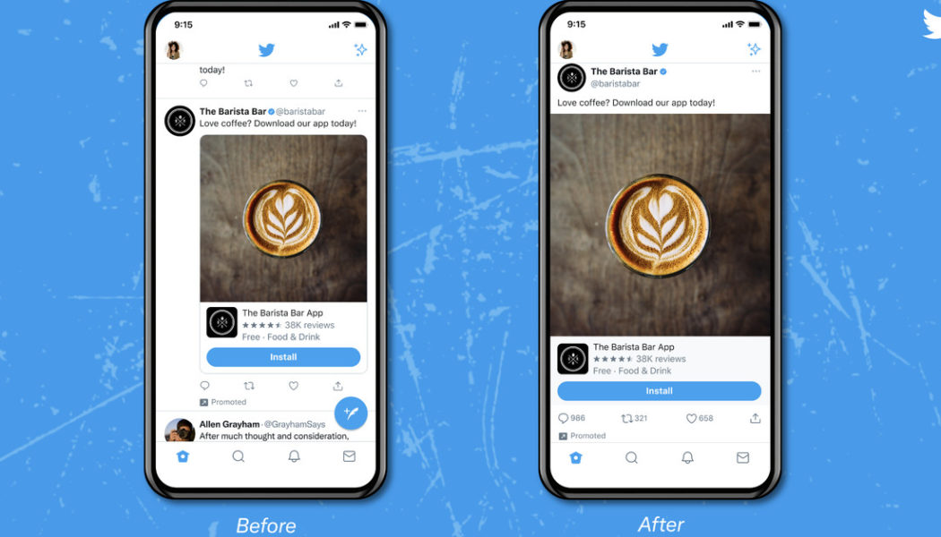 Twitter tests a new timeline with edge-to-edge picture and video