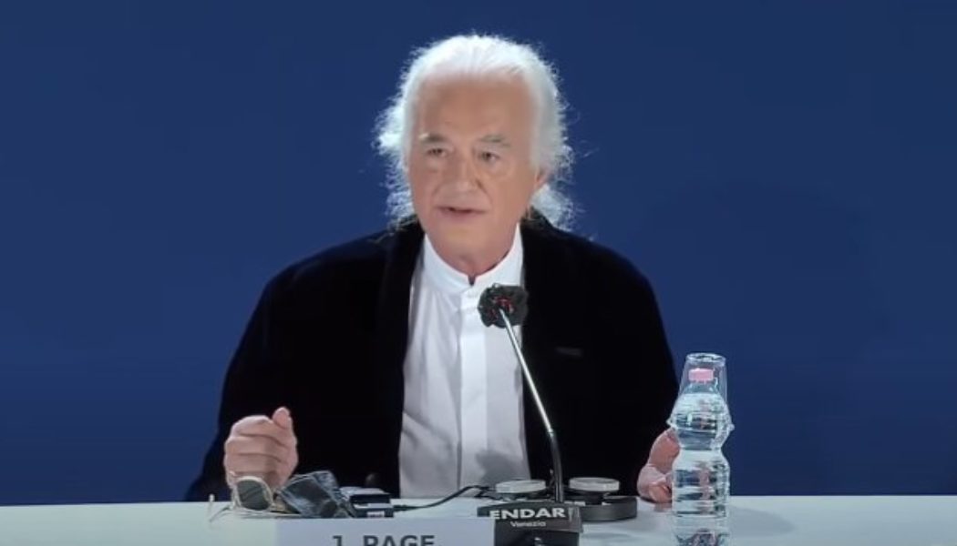 Watch JIMMY PAGE Discuss Official LED ZEPPELIN Documentary At VENICE INTERNATIONAL FILM FESTIVAL Press Conference