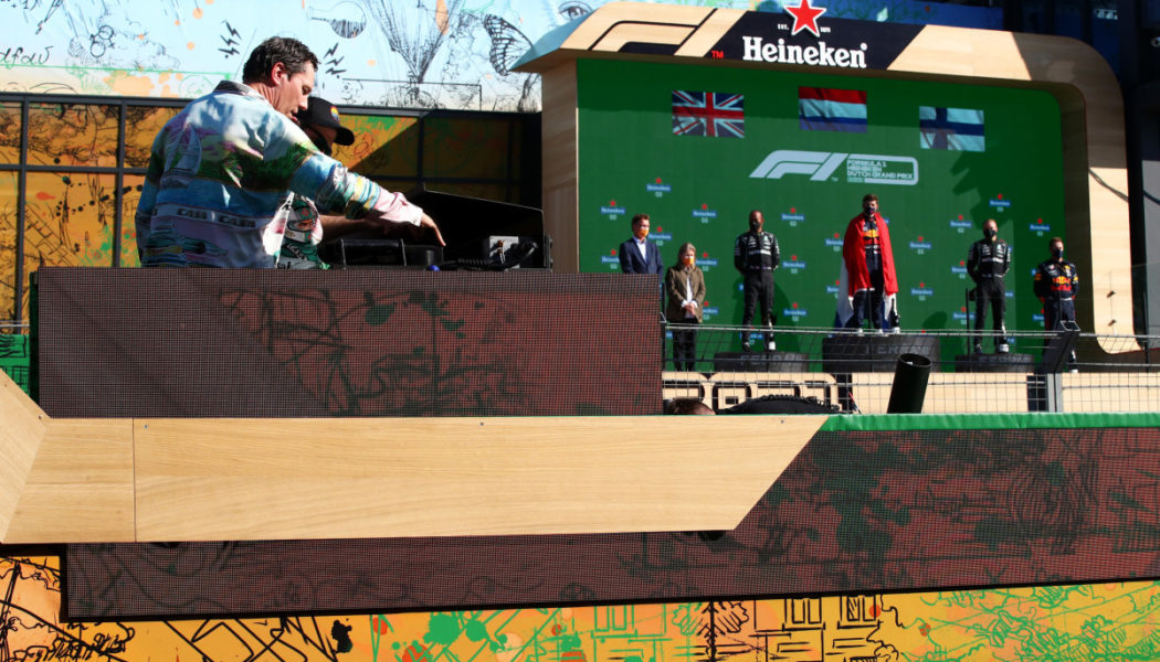 Watch Tiësto Perform From the Back of a Tricked-Out Heineken Truck at F1 Dutch Grand Prix