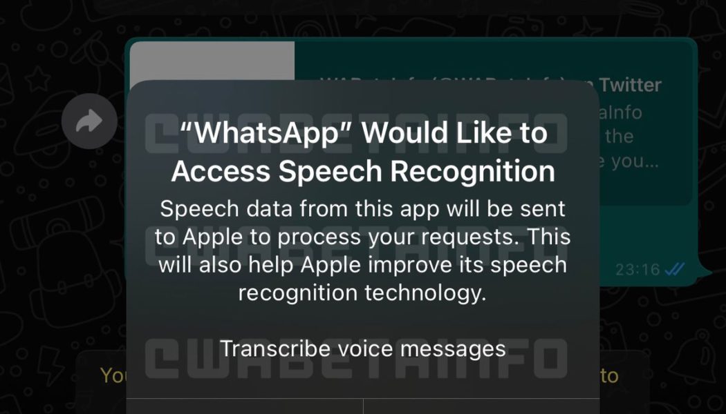 WhatsApp reportedly developing transcriptions to tame chaotic voice notes