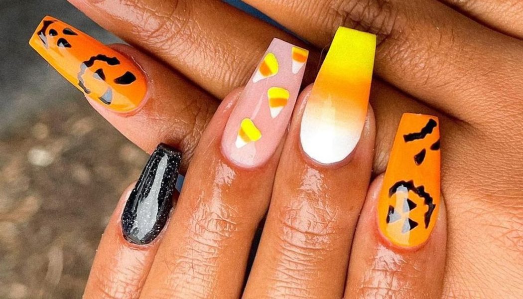 23 Candy Corn Manicures That Are Absolutely Giving Us a Sweet Tooth