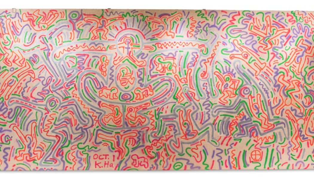 A Rare Keith Haring Mural Will Exhibit at the New York City Center