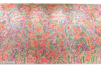 A Rare Keith Haring Mural Will Exhibit at the New York City Center