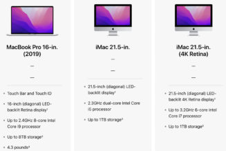 Apple quietly discontinues the 21.5-inch Intel-powered iMac