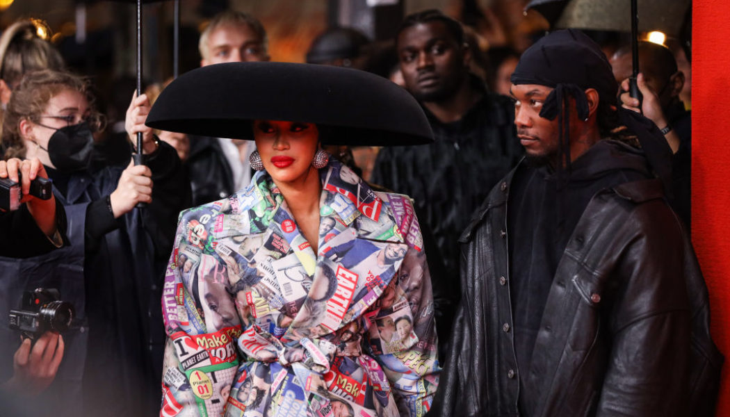 Cardi B & Offset Show Out At Balenciaga Show During Paris Fashion Week