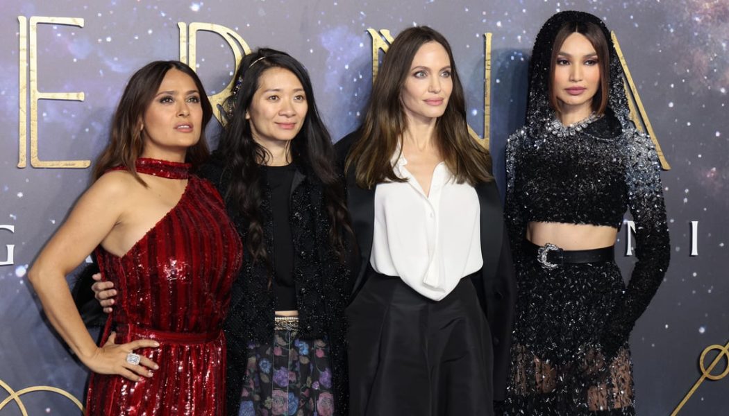 Gemma Chan and Angelina Jolie Among the Best-Dressed Stars on the Eternals Red Carpet