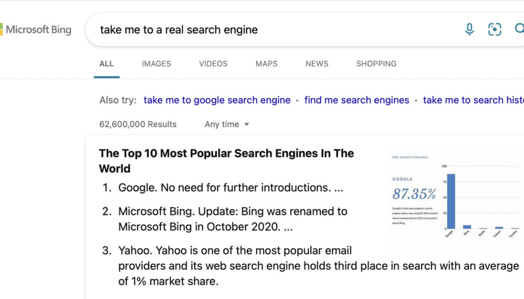 Google says Bing users search for Google more than anything else