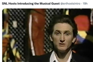 My new favorite Twitter account just posts classic clips of SNL hosts introducing the musical guest