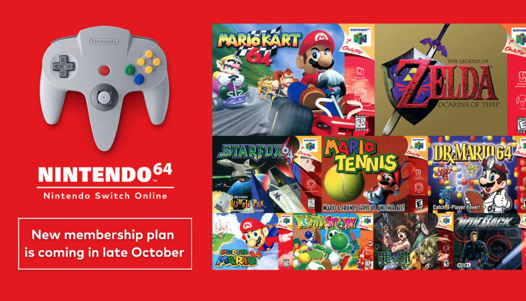 Nintendo Switch Online’s N64 and Sega Genesis ‘expansion pack’ launches October 25th for $49.99 per year