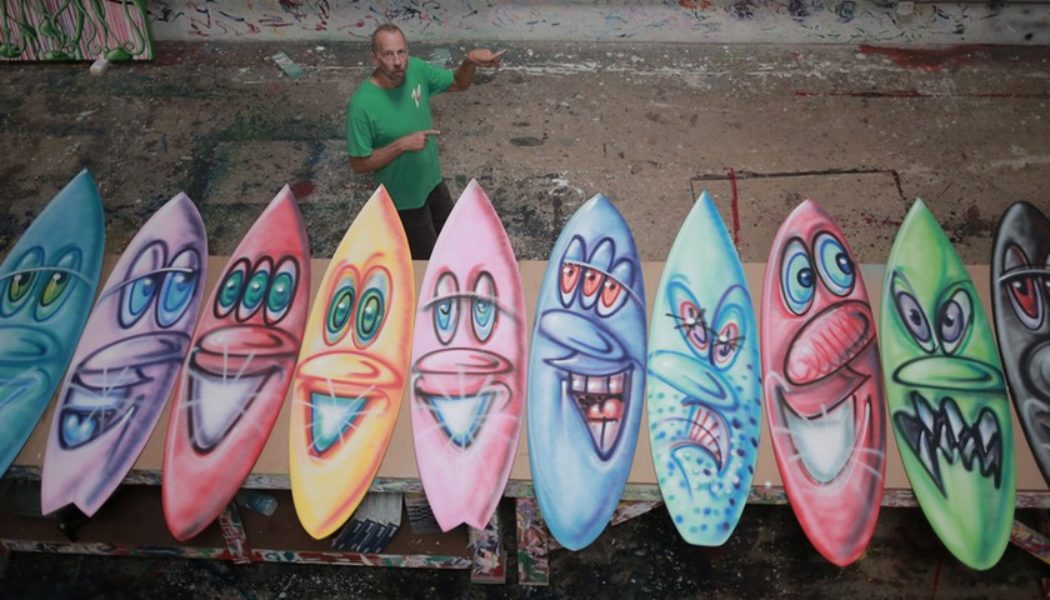 Parley for the Oceans Collaborates With Kenny Scharf on 12 Unique Surfboards