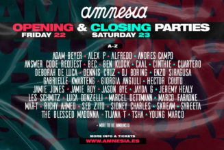 Short But Sweet: Amnesia Ibiza Announces Back-to-Back Opening and Closing Parties