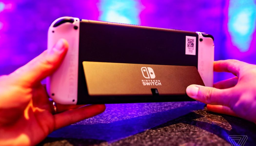 The OLED Switch’s new kickstand was made for Mario Party