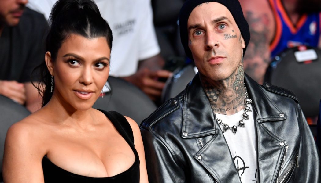 Travis Barker & Kourtney Kardashian Celebrate Halloween Early as Sid & Nancy: See Photos