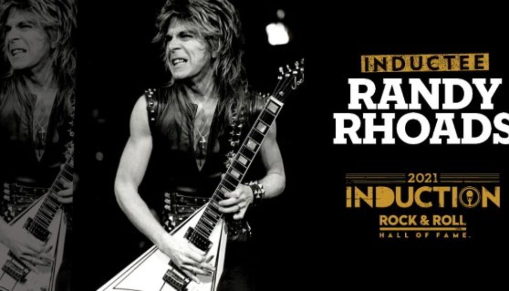 Watch RANDY RHOADS’s Induction Into ROCK AND ROLL HALL OF FAME