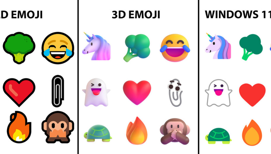 Windows 11’s new emoji isn’t as 3D as Microsoft promised