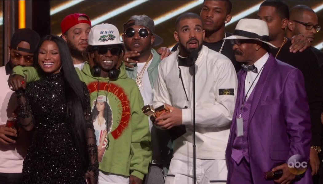 YM Forever: Drake Gives Lil Wayne His Birthday Roses At Private Dinner [Video]