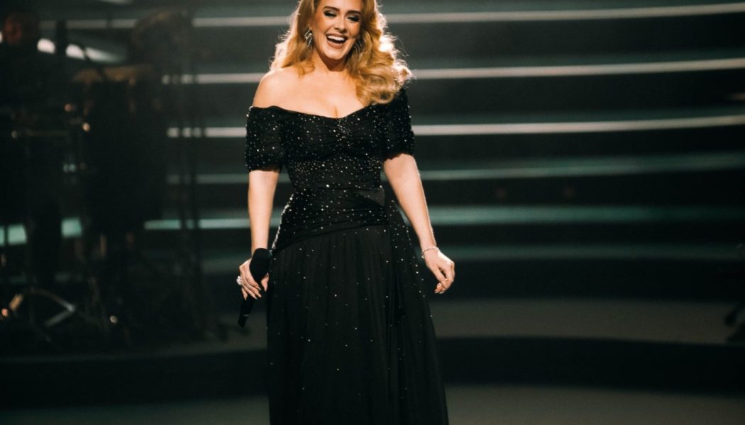 Adele Channeled Old Hollywood for Her ITV Concert Special in a Glamorous Crystal-Covered Gown