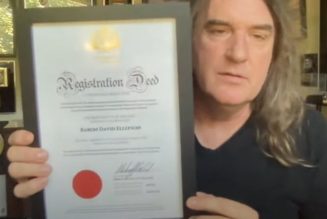 Ex-MEGADETH Bassist DAVID ELLEFSON Becomes A ‘Baron Of Sealand’