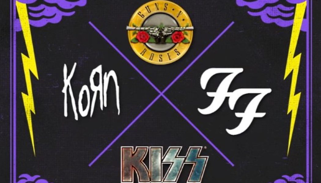 GUNS N’ ROSES, FOO FIGHTERS, KISS And KORN To Headline 2022 Edition Of WELCOME TO ROCKVILLE Festival