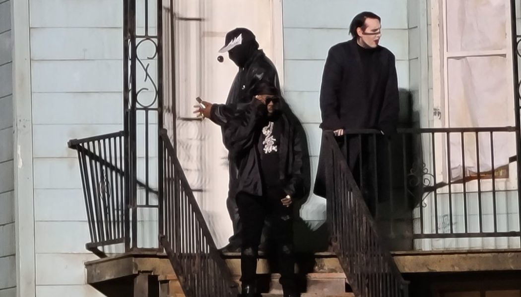 Kanye West Holds Halloween Sunday Service With Creepy White Guy