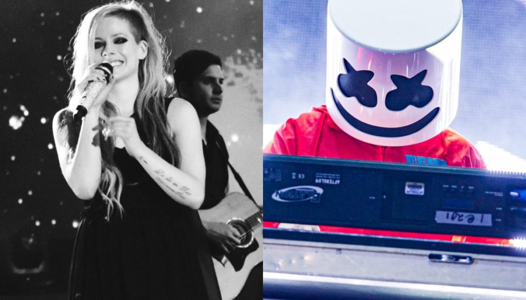 Marshmello Joins Avril Lavigne On Nostalgic Pop-Punk Track, “Bite Me”