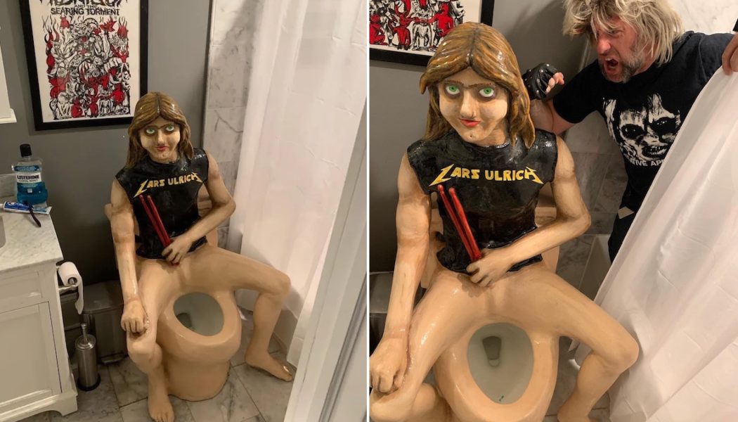 Master of Flushes: Toilet in the Likeness of Metallica’s Lars Ulrich Is Creepy as Hell