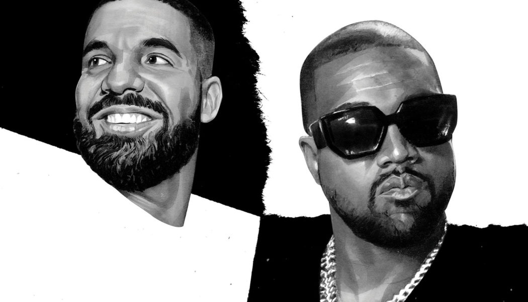 No More War? Drake and Kanye West Pose For Photographs