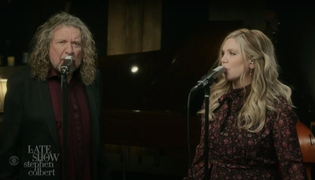 Robert Plant and Alison Krauss Perform “Trouble With My Lover” and “Can’t Let Go” on Colbert: Watch