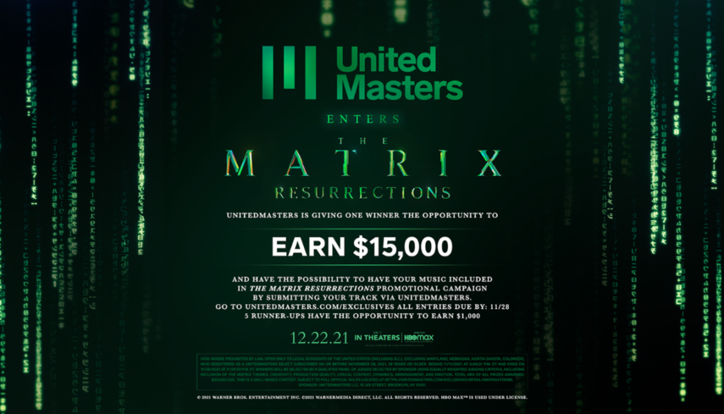 ‘The Matrix Resurrections’ & UnitedMasters Are Giving Away $15,000 To One Lucky Artist