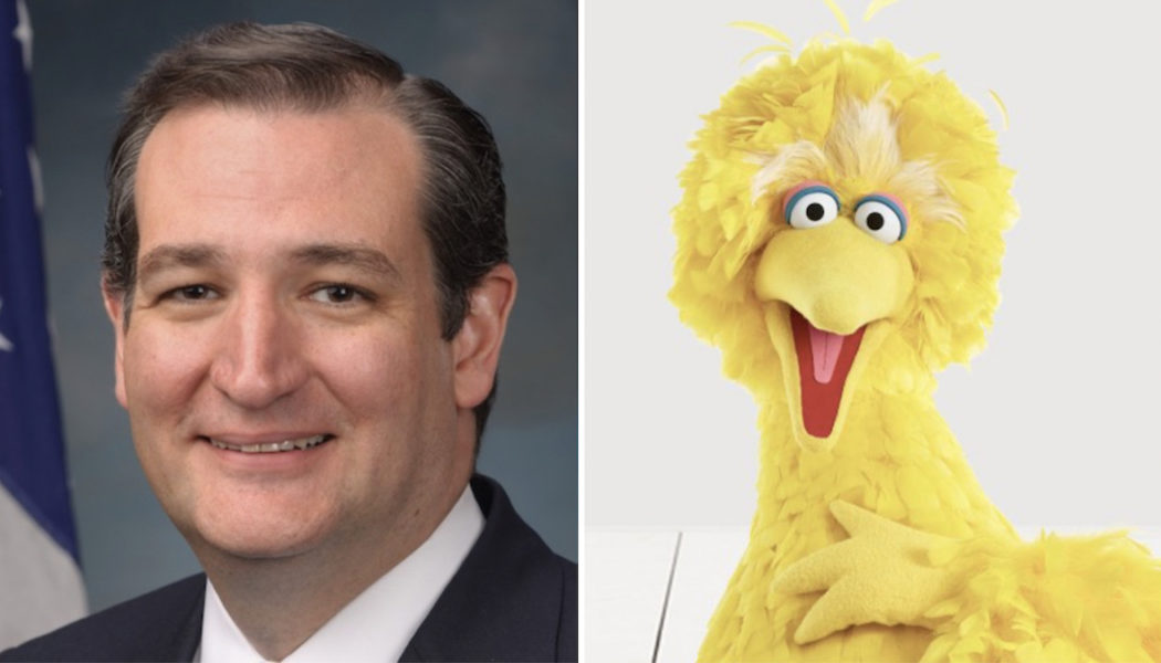 Two Puppets Feud as Ted Cruz Attacks Big Bird Over COVID-19 Vaccine