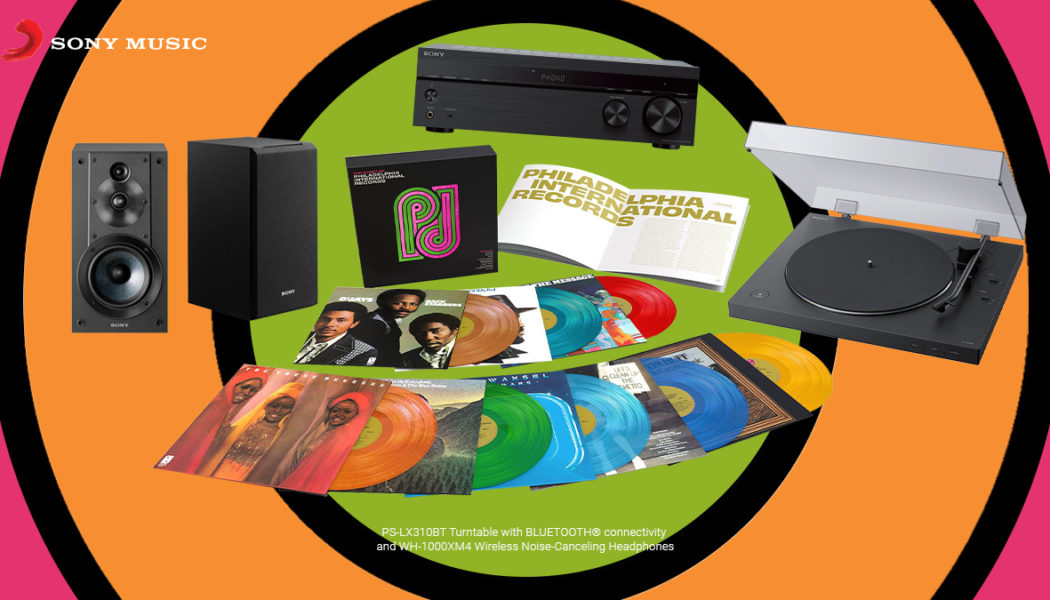 Win The Story of Philadelphia International Records Vinyl Anthology and Sony Stereo System